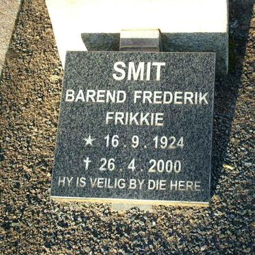 SMIT Barend Frederik 1924-2000