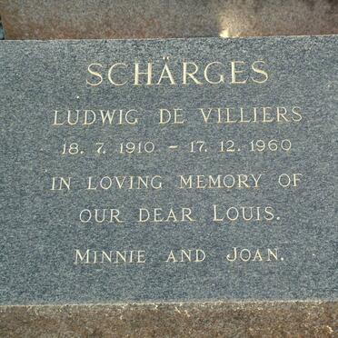 SCHÄRGES Ludwig De Villiers 1910-1960