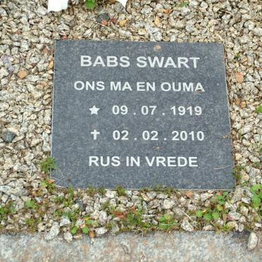 SWART Babs 1919-2010