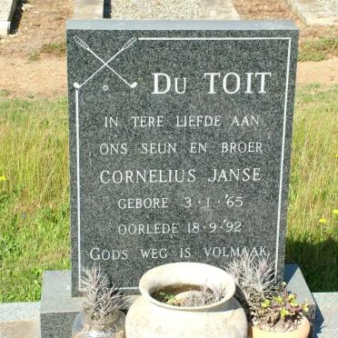 TOIT Cornelius Janse, du 1965-1992