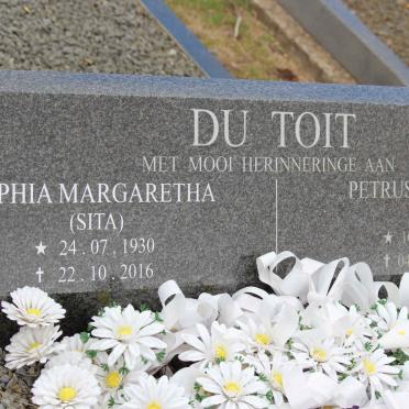 TOIT Petrus Stefanus, du 1920-2000 &amp; Sophia Margaretha 1930-2016
