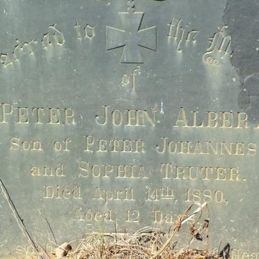 TRUTER Peter John Albert -1880