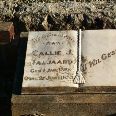 TALJAARD Callie J. 1869-1954