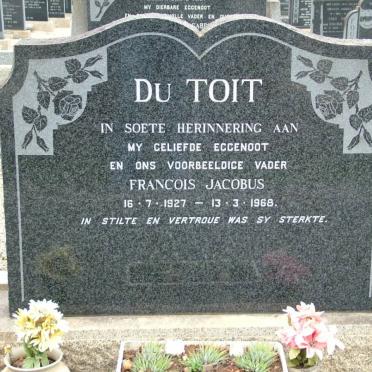 TOIT Francois Jacobus, du 1927-1968