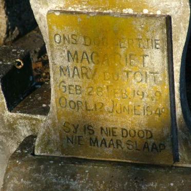 TOIT Magariet Mary, du 1949-1949