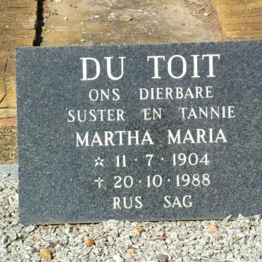 TOIT Martha Maria, du 1904-1988