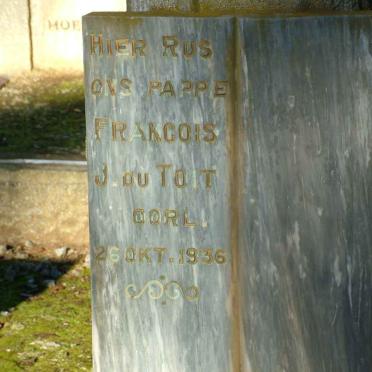 TOIT Francois J., du -1936