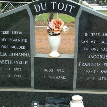 TOIT Jacobus Francois, du 1898-1976 &amp; Cornelia Johanna Elizabeth 1907-1993