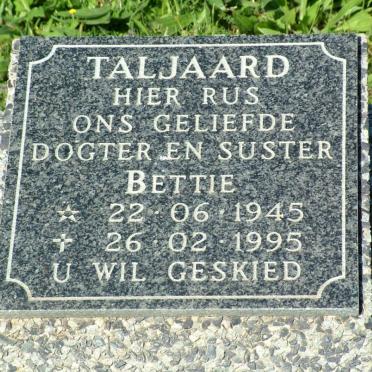 TALJAARD Bettie 1945-1995