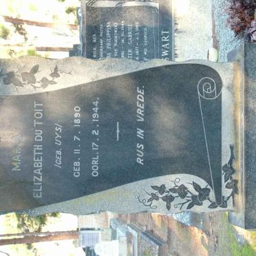TOIT Elizabeth, du nee UYS 1890-1944
