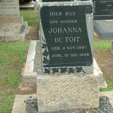 TOIT Johanna, du 1887-1968
