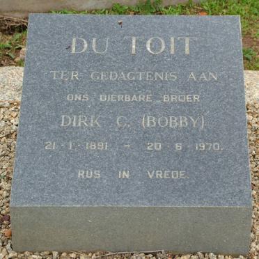 TOIT Dirk C., du 1891-1970