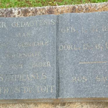 TOIT Stephanus Petrus, du 1932-1966  :: VICTOR Cornelia Johanna 1927-2011 