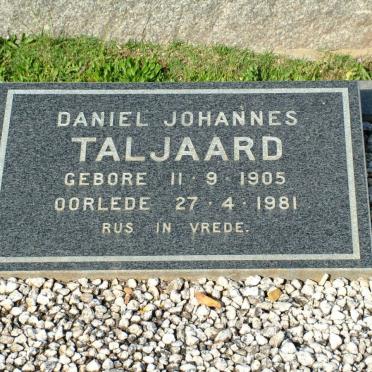 TALJAARD Daniel Johannes 1905-1981