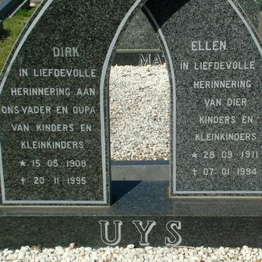 UYS Dirk 1909-1995 &amp; Ellen 1911-1994