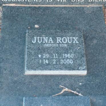 ROUX Juna nee UYS 1960-2000