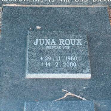 ROUX Juna nee UYS 1960-2000