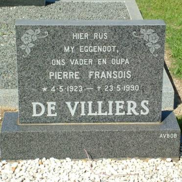 VILLIERS Pierre Fransois, de 1923-1990