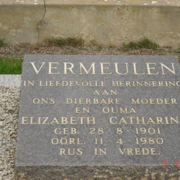 VERMEULEN Elizabeth Catharina 1901-1980