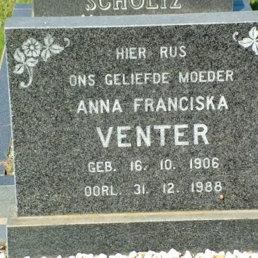 VENTER Anna Franciska 1906-1988