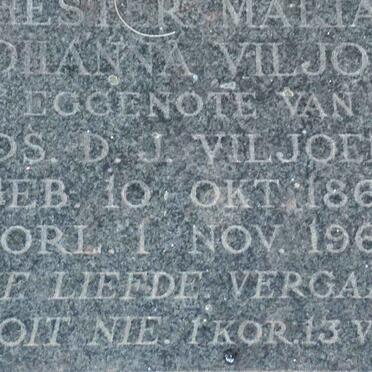 VILJOEN Hester Maria Johanna 1867-1962