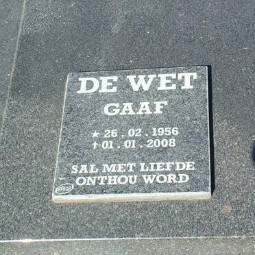WET Gaaf, de 1956-2008