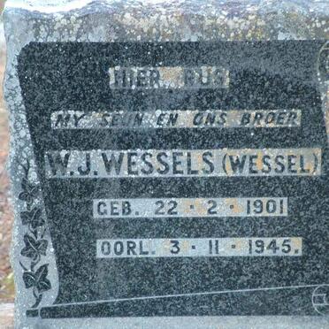 WESSELS W.J. 1901-1945