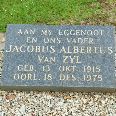 ZYL Jacobus Albertus, van 1915-1975