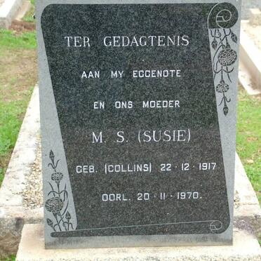 ? M.S. nee COLLINS 1917-1970