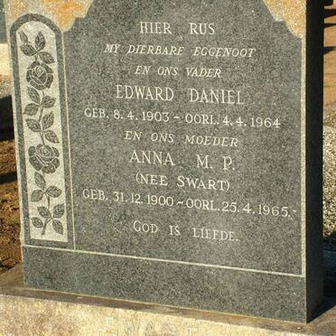 ?? Edward Daniel 1903-1964 &amp; Anna M.P. SWART 1900-1965