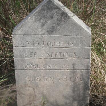 LOURENS W.A. 1945-1945