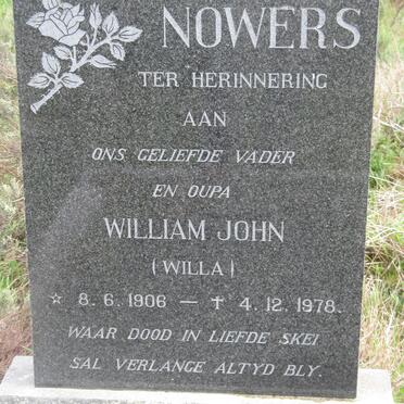 NOWERS William John 1906-1978
