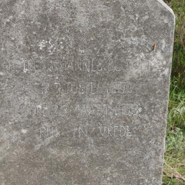 TOIT Petrus Johannes, du 1876-1953