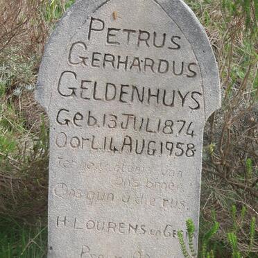 GELDENHUYS Petrus Gerhardus 1874-1958