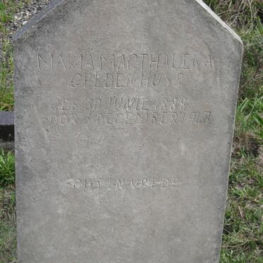 GELDENHUYS Maria Magthalena 1888-194?
