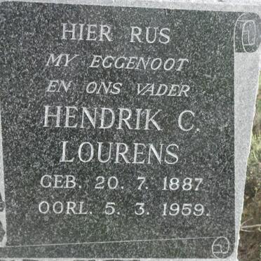 LOURENS Hendrik C. 1887-1959