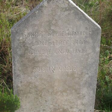 GELDENHUYS Sannie C. 1900-1952