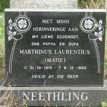 NEETHLING Marthinus Laurentius 1910-1980