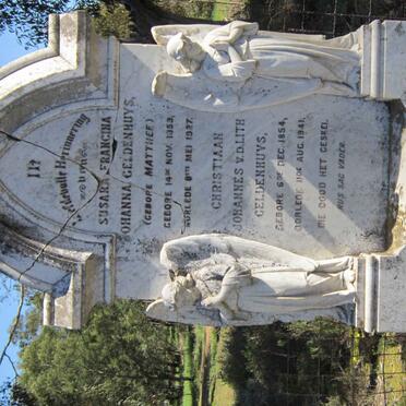 GELDENHUYS Christiaan Johannes V.D. Lith 1854-1941 &amp; Susara Francina Johanna MATTHEE 1853-1927