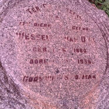 DYK Wessel J., van 1880-1936