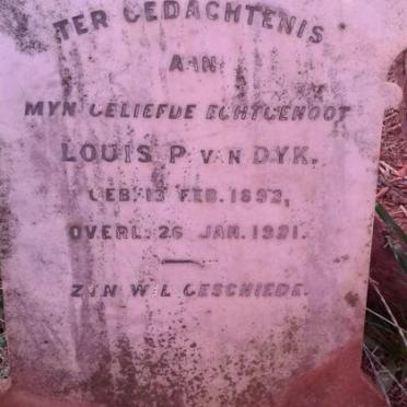 DYK Louis P., van 1892-1921