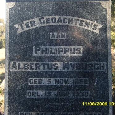 MYBURGH Philippus Albertus 1892-1930
