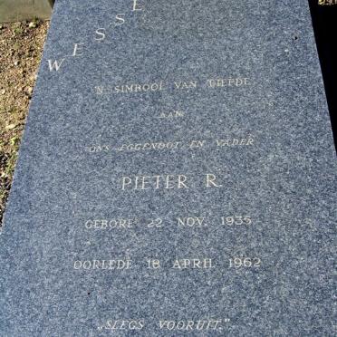 WESSELS Pieter R. 1935-1962