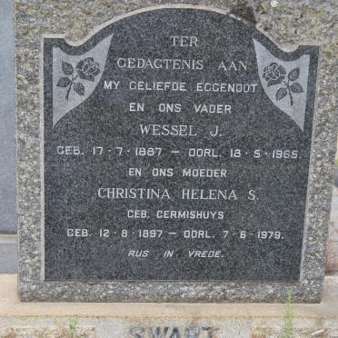 SWART Wessel J. 1887-1965 &amp; Christina Helena S. GERMISHUYS 1897-1979