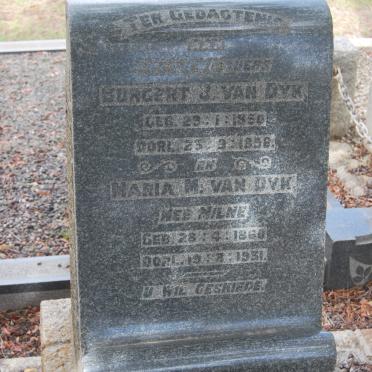 DYK Burgert J., van 1850-1898 &amp; Maria M. MILNE 1860-1931