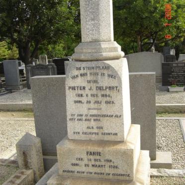 DELPORT Pieter J. 1894-1925 :: DELPORT Fanie 1918-1926
