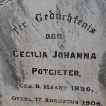 POTGIETER Cecilia Johanna 1896-1906
