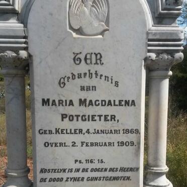 POTGIETER Maria Magdalena nee KELLER 1869-1909