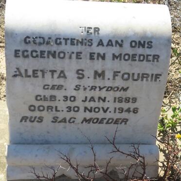 FOURIE Aletta S.M. nee STRYDOM 1889-1946