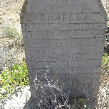 GREUNEN Gerhardus David, van 18??-1949